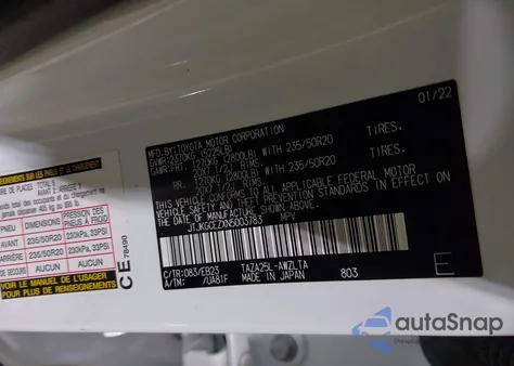 2022 Lexus Nx 350 F Sport Handling z USA, uszkodzony, nr VIN JTJKGCEZXN5003783